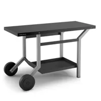 table roulante acier noir et gris tra ng, forge adour - forge adour