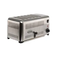 grille pain professionnel - 6 tranches - combisteel -  - acier inoxydable 420x260x220mm