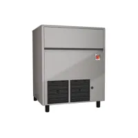 machine à glaçons inox avec refroidissement à air - 85 kg/24 h - virtus - r290 - 738 x600x822mm