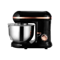 kitchen move - robot pâtissier multifonctions 5.5l 1500w noir/rose gold  bat-1519 gold - dallas kit3666162001605