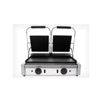 grill panini double rl2 - beckers -  - acier inoxydable 565x310x220mm