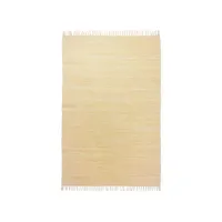 tapis happy cotton - tissé plat - en coton - réversible - avec taches - naturel 70x140 cm