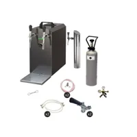 ensemble complet - tireuse a biere - stream 50 machine a biere, sous le comptoir, pompe a biere 2 lignes, 55 litres/h - black edition - type g, type m