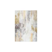paris prix - tapis vintage à poils plats galaxy iii beige 200 x 290 cm