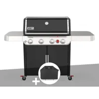 barbecue à gaz weber genesis e-425s avec housse de protection