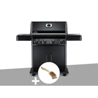 barbecue à gaz napoleon rogue 525 sb noir + brosse à grill