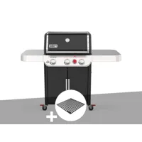 barbecue à gaz weber genesis e-325s avec grille de saisie crafted