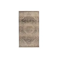paris prix - tapis tissé oriental à poils plats charu iii beige 120 x 170 cm