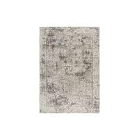 paris prix - tapis tissé oriental à poils plats davio gris 80 x 150 cm