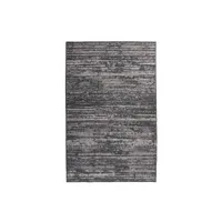 paris prix - tapis tissé à poils plats vintage kalevi gris 80 x 150 cm