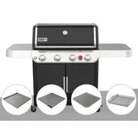barbecue à gaz weber genesis e-425s avec 4 accessoires crafted