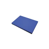 planche à découper épaisse en fibre coloris bleu - longueur 40 x profondeur 30 x hauteur 1.5 cm