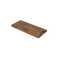 planche à découper generique planche à découper en bois longue 50cm marron