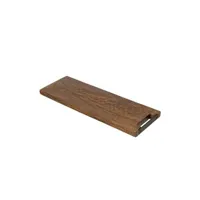 planche à découper generique planche à découper en bois longue 60cm marron