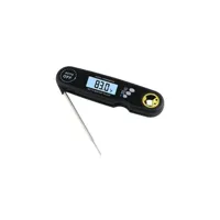thermomètre / sonde generique barbecue de cuisine alimentaire pliant étanche mesurant le thermomètre électronique numérique - noir
