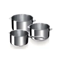 beka line série de 3 casseroles 16/20 cm + manche - evolution