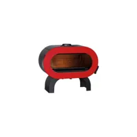 invicta poele bois 10 kw fifty arche rouge - 6479-47