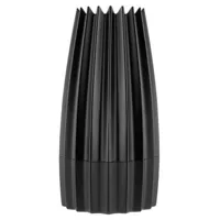 alessi - moulin à épices gring en métal, fonte d'aluminium couleur noir 16.87 x 14.2 cm designer william alsop made in design