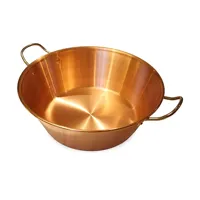 bassine à confiture en cuivre 38 cm baumalu