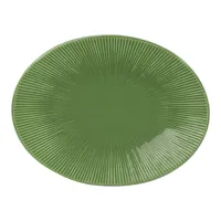 plat ovale bohem vert 41,5x32 cm table passion
