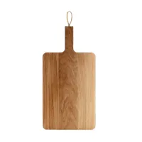 eva solo - nordic kitchen - planche à découper chêne 38x26cm - chêne/avec boucle en cuir