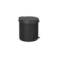 frost - pedal bin 250 - poubelle à pédale/poubelles - noir/couvercle noir/h 25.3cm/ø 23cm/if design award 2018