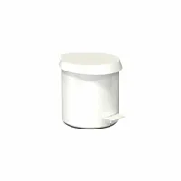 frost - pedal bin 250 - poubelle à pédale/poubelles - blanc/couvercle blanc/h 25.3cm/ø 23cm/if design award 2018