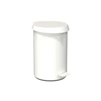 frost - pedal bin 350 - poubelle à pédale/poubelles - blanc/couvercle blanc/h 36.3cm/ø 23cm/if design award 2018