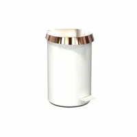 frost - pedal bin 350 - poubelle à pédale/poubelles - blanc/couvercle cuivre/h 36.3cm/ø 23cm/if design award 2018
