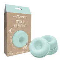 6 moules silicone individuels donuts, scrapcooking - scrapcooking