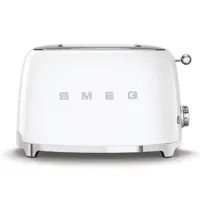 toaster 2 tranches années 50 blanc, smeg - smeg