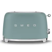 toaster 2 tranches années 50 emeraude, smeg - smeg