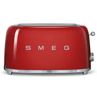 smeg - grille-pains 2 fentes 1500w rouge  tsf02rdeu - 23334