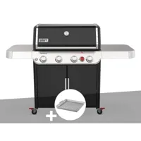 barbecue à gaz weber genesis e-425s avec panier à légumes crafted