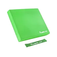 movit® balance pad tapis d'entaînement - coussin d'équilibre vert avec bande d´entraînement