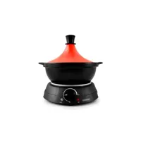 tajine électrique avec pot en terre cuite kjine_3 rouge kitchencook