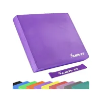 movit® balance pad tapis d'entaînement - coussin d'équilibre violet avec bande d´entraînement