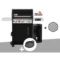 barbecue à gaz intelligent weber spirit epx-325s gbs + plancha