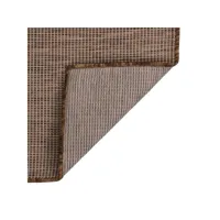 vidaxl tapis à tissage plat d'extérieur 140x200 cm marron