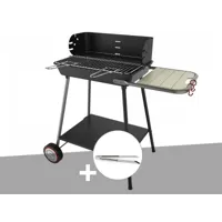 barbecue charbon florence somagic + pince en inox