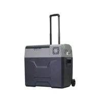 homcom glacière-congélateur portable à compression froid chaud 2 en 1 -20°c - 20°c 50 l prise alume-cigare + adaptateur inclus gris noir