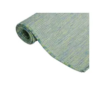 vidaxl tapis à tissage plat d'extérieur 100x200 cm turquoise