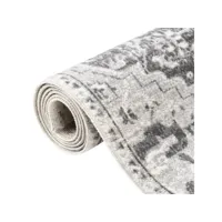 vidaxl tapis à tissage plat d'extérieur 100x200 cm gris clair