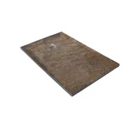 receveur de douche en pierre naturelle cuivre 180 x 90 cm + natte étanche + siphon 360° rc18090stone-902