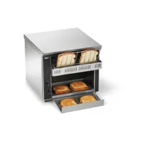 toaster convoyeur professionnel inox 350 tranches/h - pujadas -  - acier inoxydable