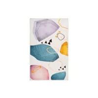 paris prix - tapis tissé à poils plats picassa ii multicolore 160 x 230 cm