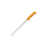 couteau à trancher denté professionnel jaune - victorinox swibo - 305 mm -