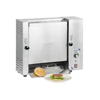 toaster vertical pain burger ou bagel - casselin - acier inoxydable 650x320x570mm