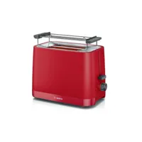 bosch - grill-pain 2 fentes 950w rouge  tat3m124 - mymoment