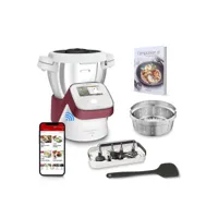 moulinex - robot cuiseur multifonctions 3l 1550w edition rouge  hf934510 - i-companion touch xl hf934510